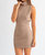 Turtleneck Knit Dress In Mocha - Mocha