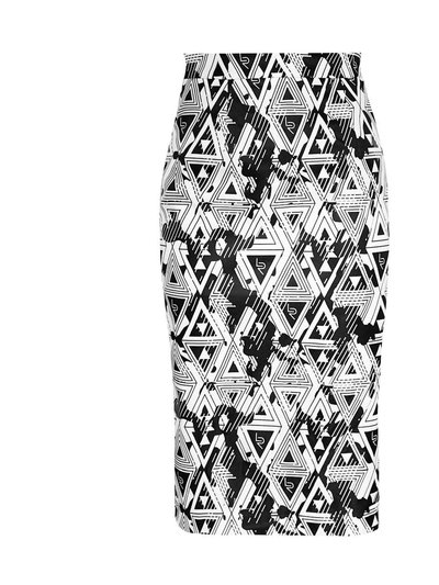 Le Réussi Amour Geometric Pencil Skirt product