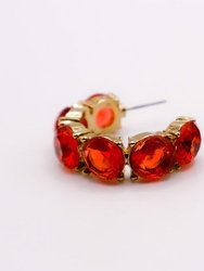 Crimson Elegance Earrings