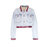 Danielle Denim Jacket With Red Lining - White Wash