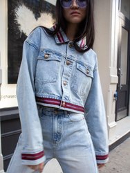 Danielle Denim Jacket With Red Lining