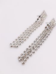 Dazzling Cascade Diamond Earrings - Diamond 