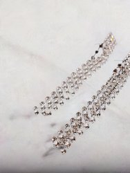 Dazzling Cascade Diamond Earrings - Diamond 