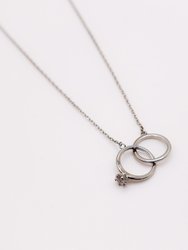 Eternal Embrace White Gold Necklace - Silver