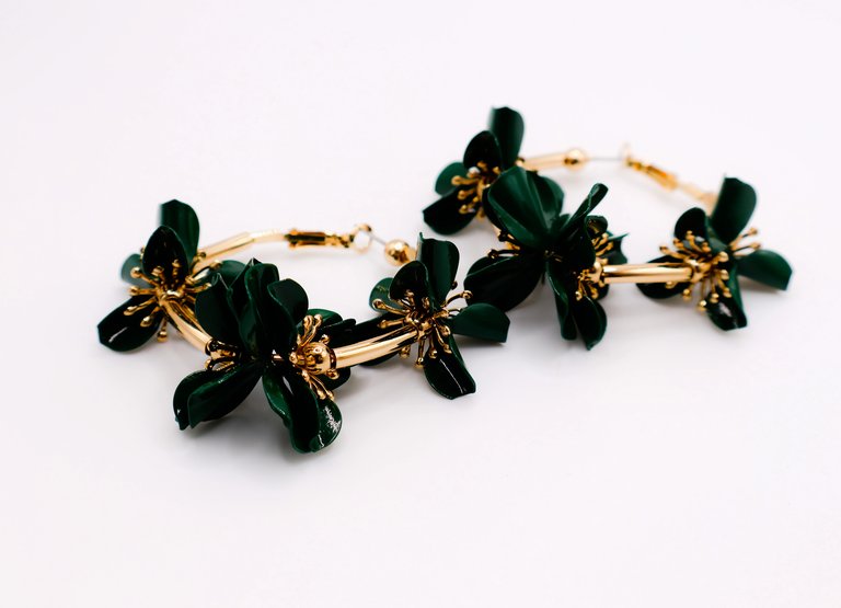 Floral Luxe Hoops