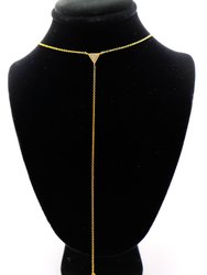 Gilded Triangle Delight Necklace