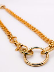 Golden Chain Cascade Necklace - Gold