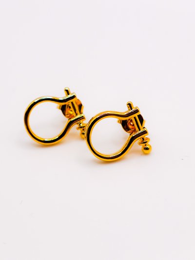 Le Réussi Golden Horseshoe Mini Earrings product