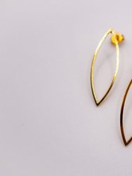 Golden Leaf Elegance Earrings