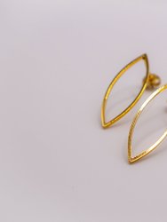 Golden Leaf Elegance Earrings
