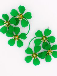 Green Blooms Earrings