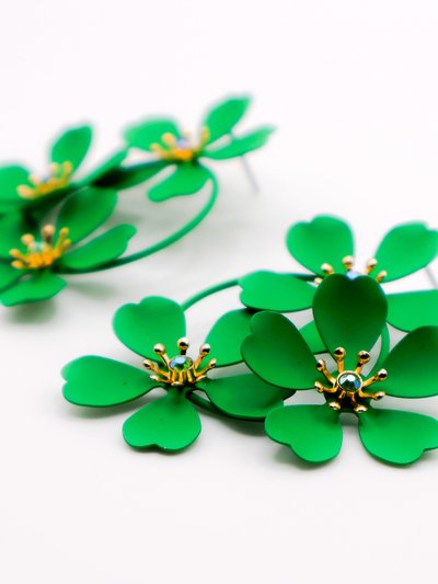 Le Réussi Green Blooms Earrings product