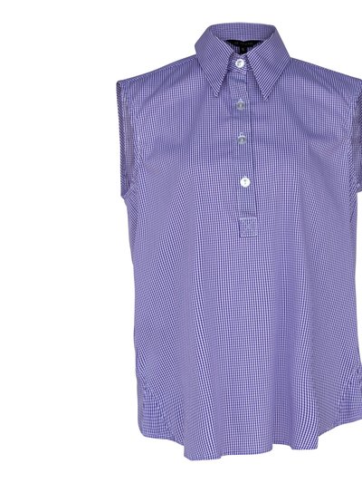 Le Réussi Italian Cotton Purple Sleeveless Shirt product