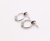Italian Mini Sterling Silver Hoop Earrings - Silver