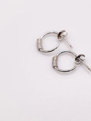 Italian Mini Sterling Silver Hoop Earrings