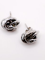 Italian Silver Floral Earrings