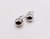 Italian Silver Sphere Earwire Earrings - Silver