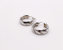 Italian Twirl Silver Hoop Earrings - Silver