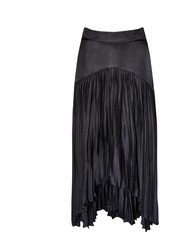 Maryanne Black Pleated Skirt