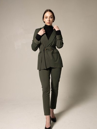 Le Réussi Olive Skinny Pants Women's Trousers product