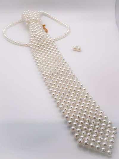 Le Réussi Pearly Chic Tie And Earrings Set product