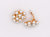 Pearly Floral Elegance Clip-On Earrings