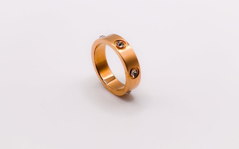 Radiant Rose Gold Gem Ring - Rose Gold