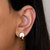 Rosy Radiance Circles Earrings