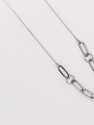 Silver Serenity Chain Necklace - Silver