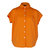 Women's Gather Collar Shirt In Orange