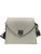 Chain Handle Mini Handbag - Removable Scarf - Beige