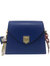 Chain Handle Mini Handbag - Removable Scarf - Electric Blue