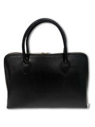 Italian Leather Bag - Black
