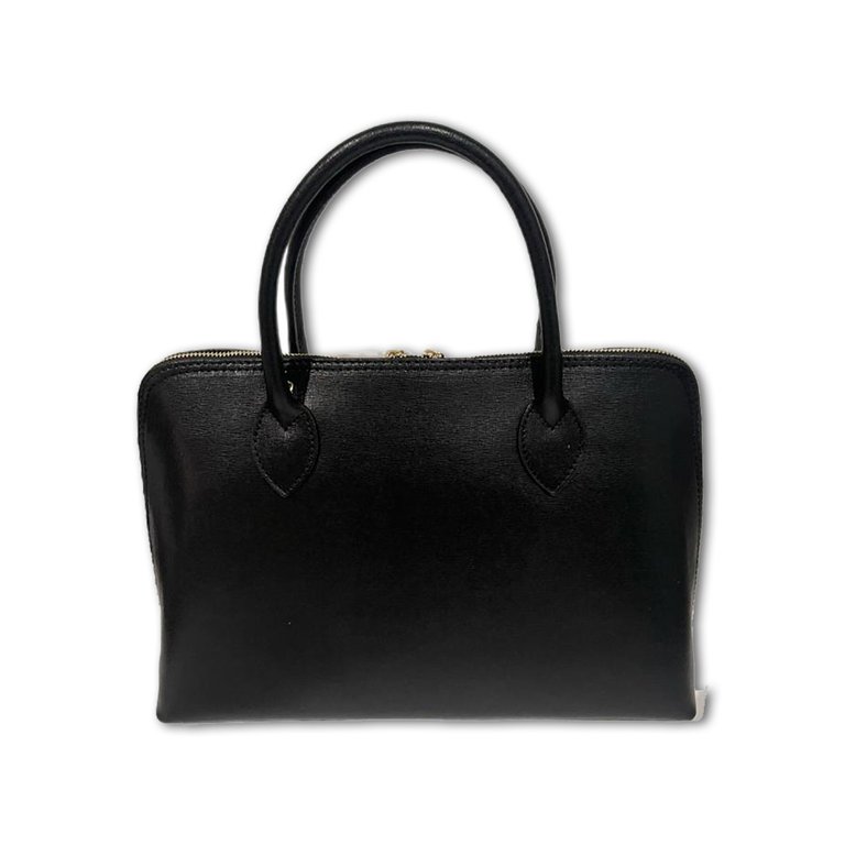 Italian Leather Bag - Black