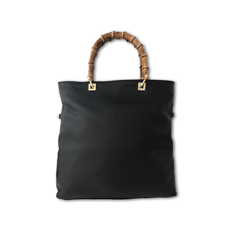 Medium Tote - Bamboo Handles