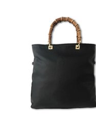 Medium Tote - Bamboo Handles