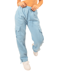 Baby Blue Cargo Sweatpants - Baby Blue