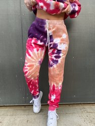 Grape Crush Tie Dye Sweatpants - Grape Crush Tie Dye