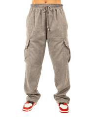 Grey Cargo Sweatpants - Grey