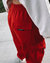 Red Cargo Sweatpants - Red