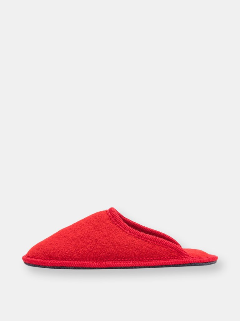 Women's Boiled Wool Stella Slipper - Red