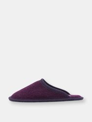 Women's Boiled Wool Stella Slipper - Plum