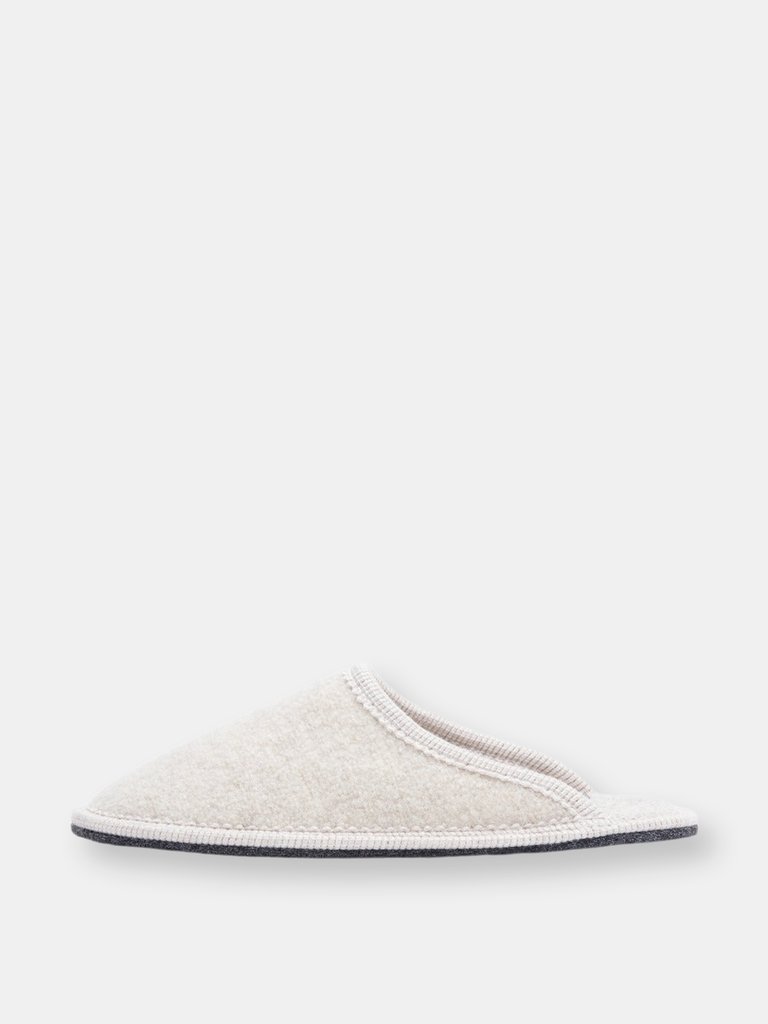 Women's Boiled Wool Stella Slipper - Beige