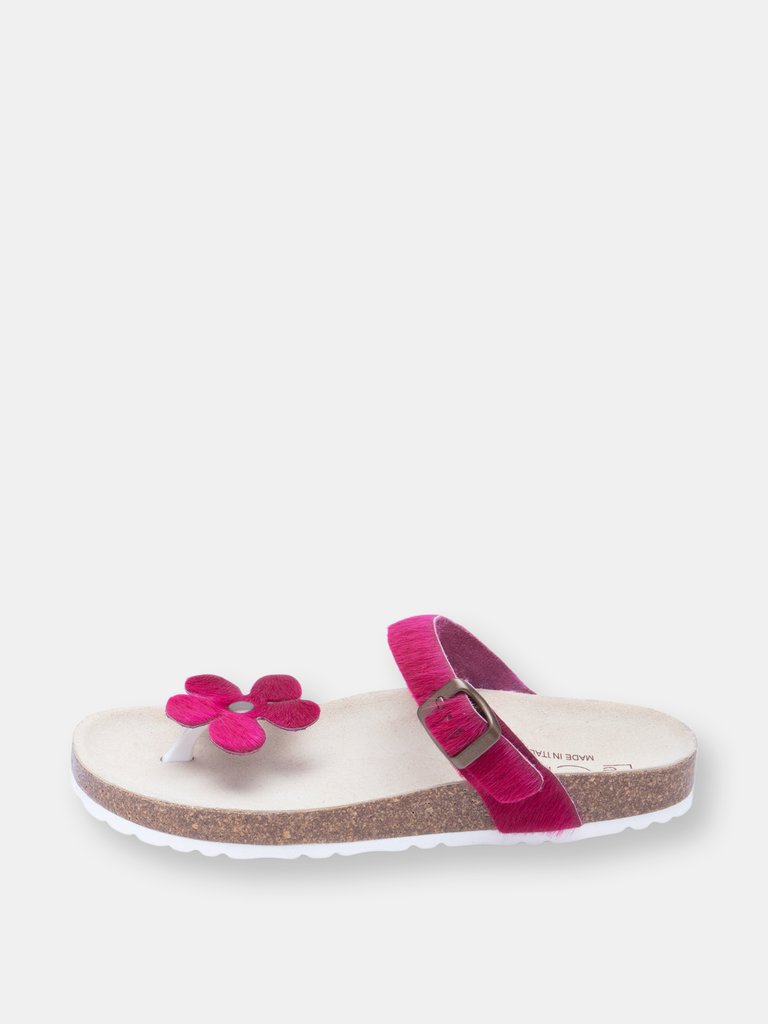 Women's Manu Flower Sandal - Violet Pony