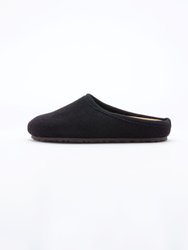 Women's Nebraska Wool Clogs Slipper - Black