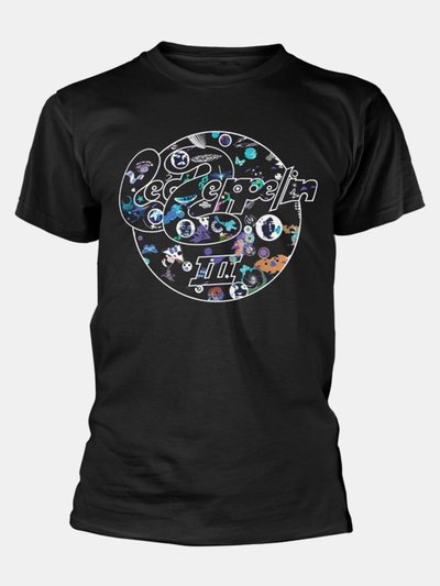 Led Zeppelin Unisex Adult III Circle T-Shirt - Black product