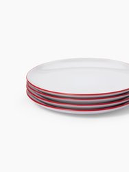 Big Plate - Set of 4 - Red