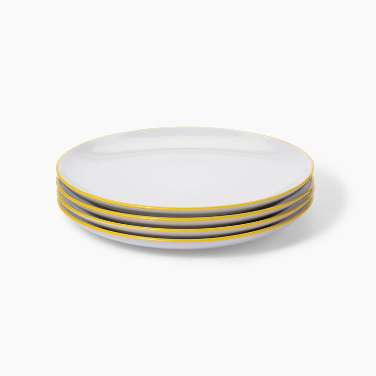 Big Plate - Set of 4 - Yellow