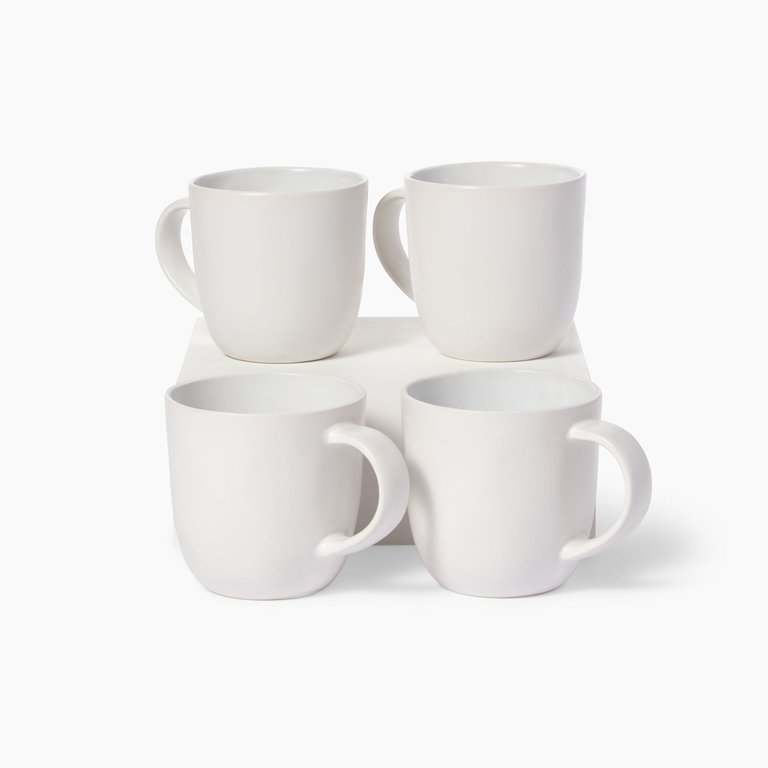 Mug - Set of 4 - White