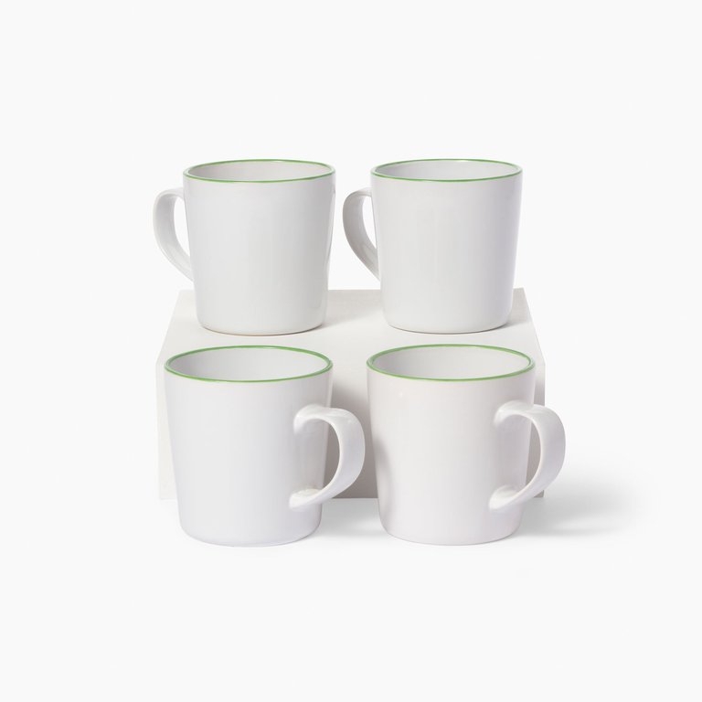 Mug - Set of 4 - Green